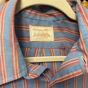 Vintage Anderson Little Striped Men’s Dress Shirt
